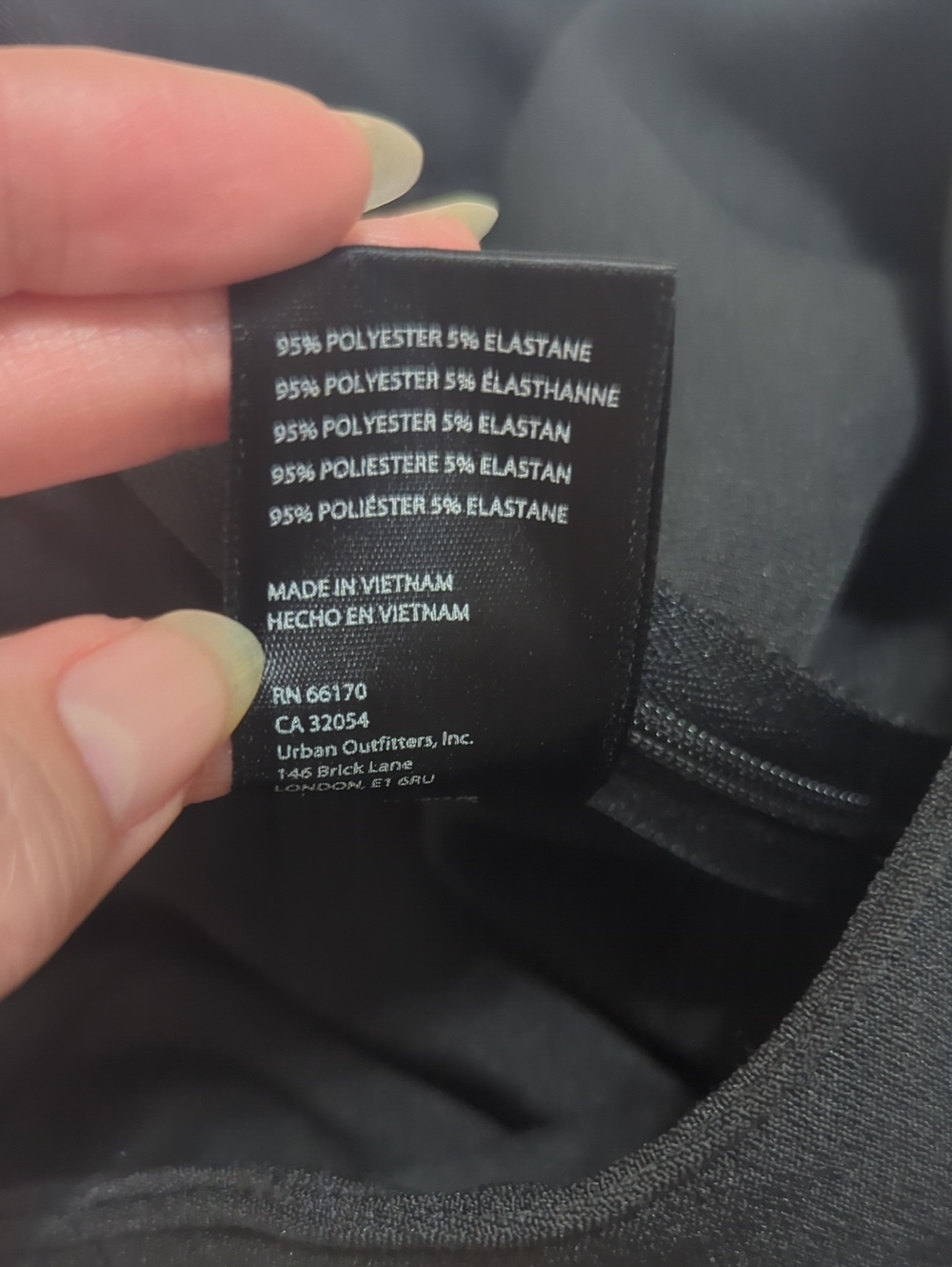 NWT Urban Outfitters Nyx Zip-Hem Pant, Color Black Size S/P - Picture 15 of 15